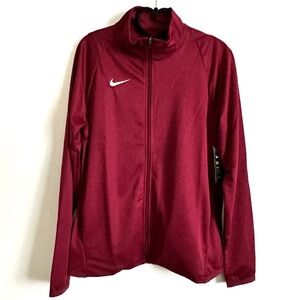 Nike Maroon Women's Dri-FIT Full Zip Training Jacket Size S